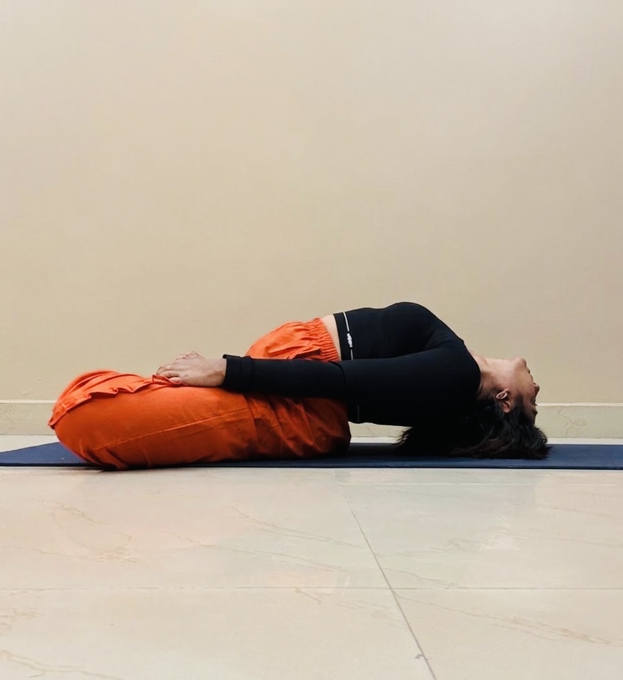 Calming yoga studio interior